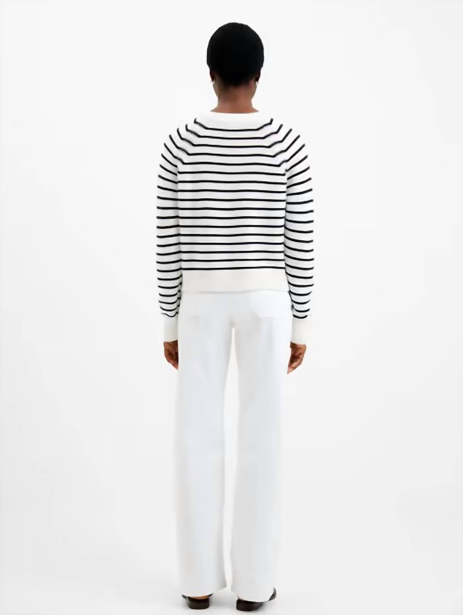French Connection - Lillie Mozart Stripe Crew Sweater