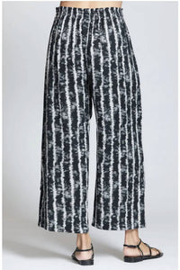Apny - Drawstring Wide Leg Pants