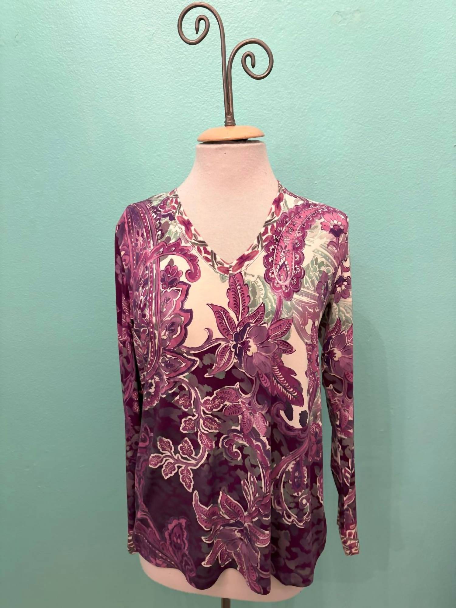 Johnny Was - Janie Favorite Long Sleeve V-neck Top