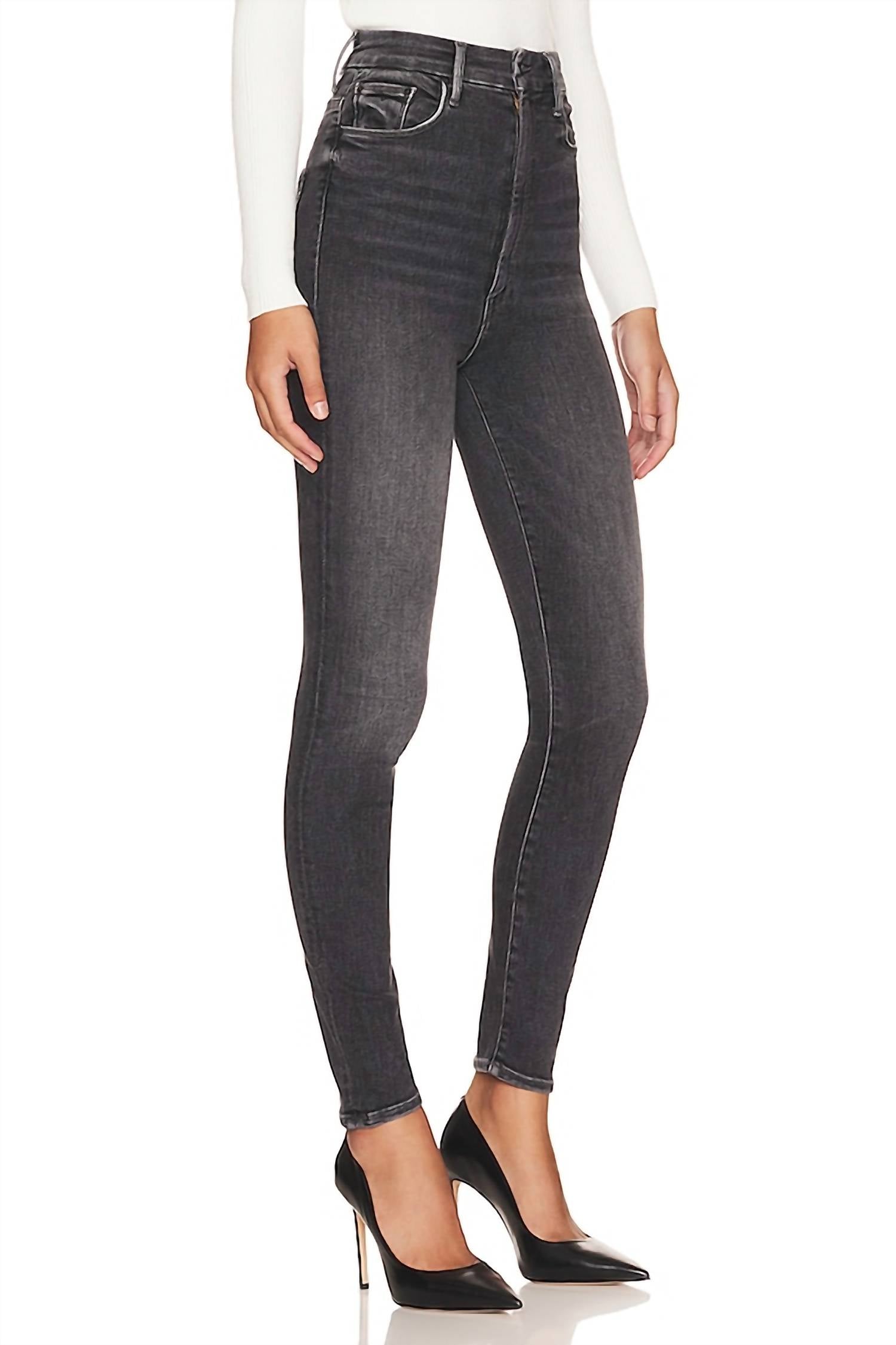 Mother Tippy Top Looker Jean in the night is watching - women's jeans - detail view