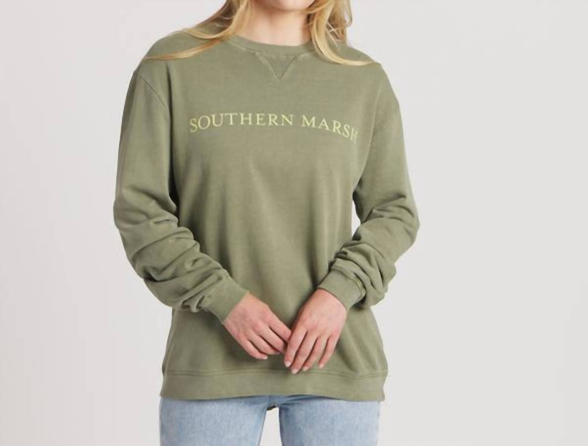 Southern Marsh - Seawash Crewneck Sweatshirt
