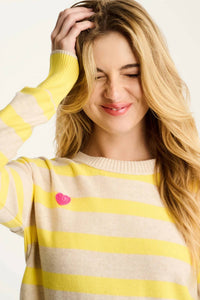 LISA TODD Subtle Love Sweater in almond butter - women's sweater - alternate view