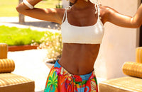 Kulani Kinis - Simple Shirred Tie Crop Top
