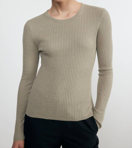Enza Costa - LINEN COTTON L/S SWEATER TEE