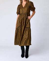 Crosby by Mollie Burch Shira Dress in ink spots - women's dress - alternate view