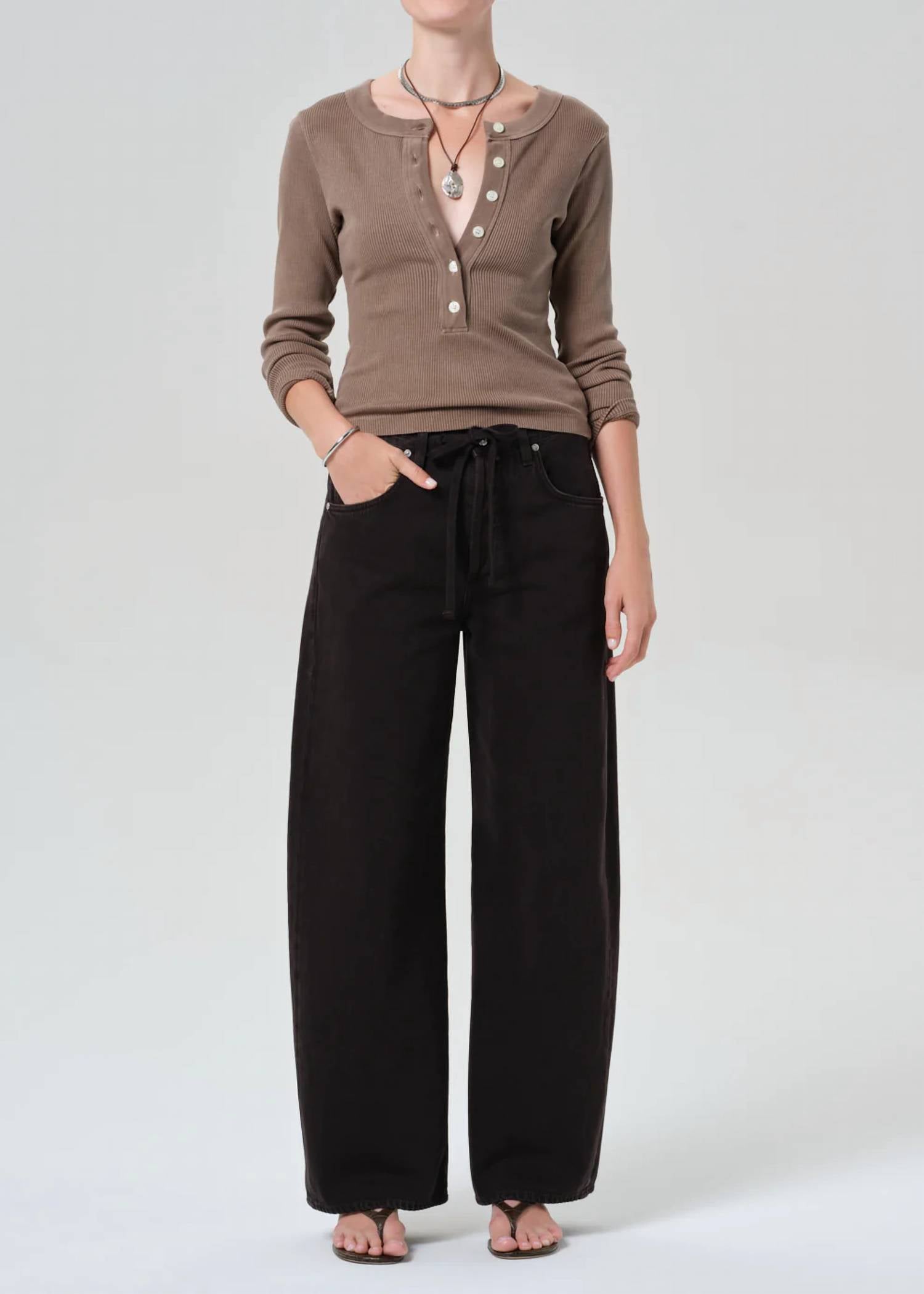 Citizens Of Humanity - Varra Long Sleeve Henley Tee