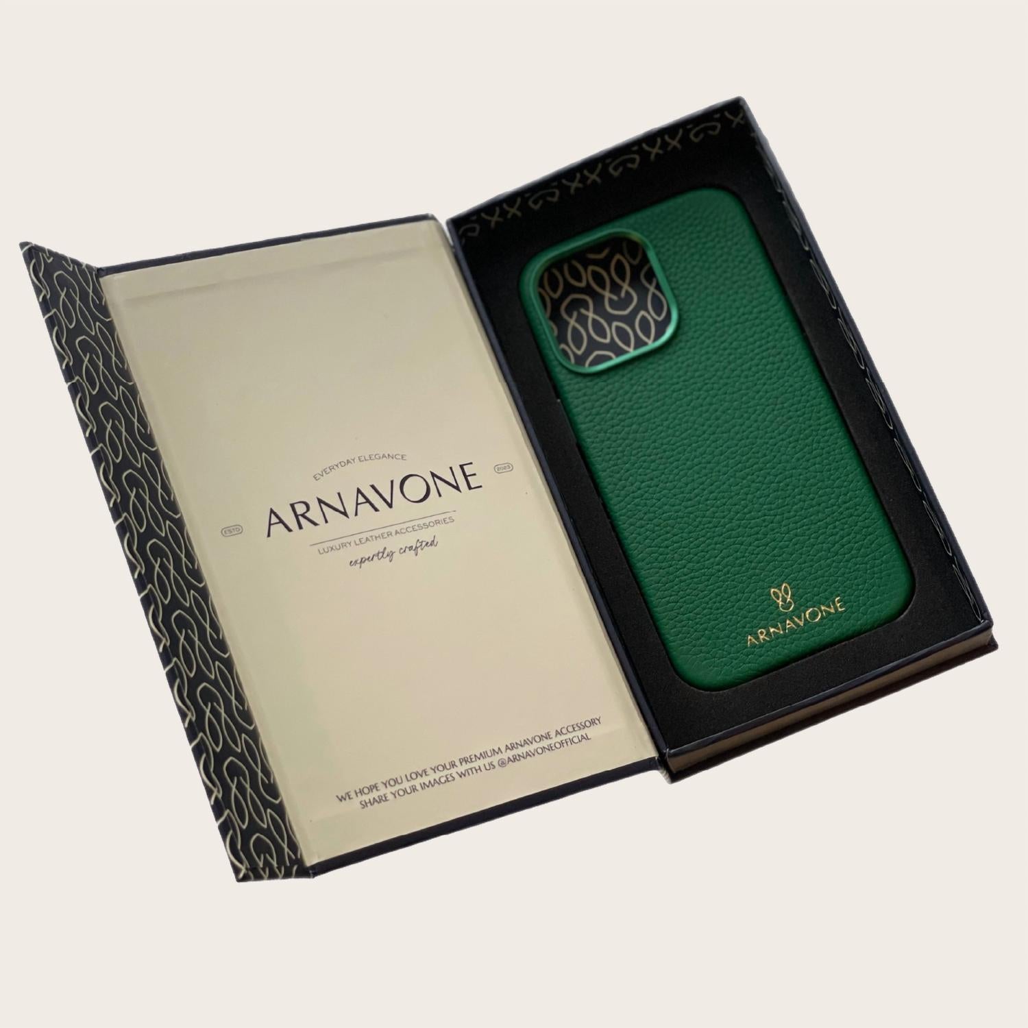 Arnavone - Women's Luxury Leather Phone Case for iPhone 13 Pro