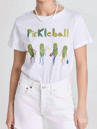 UNFORTUNATE PORTRAIT Pickleball T-Shirt in white - women's t-shirt