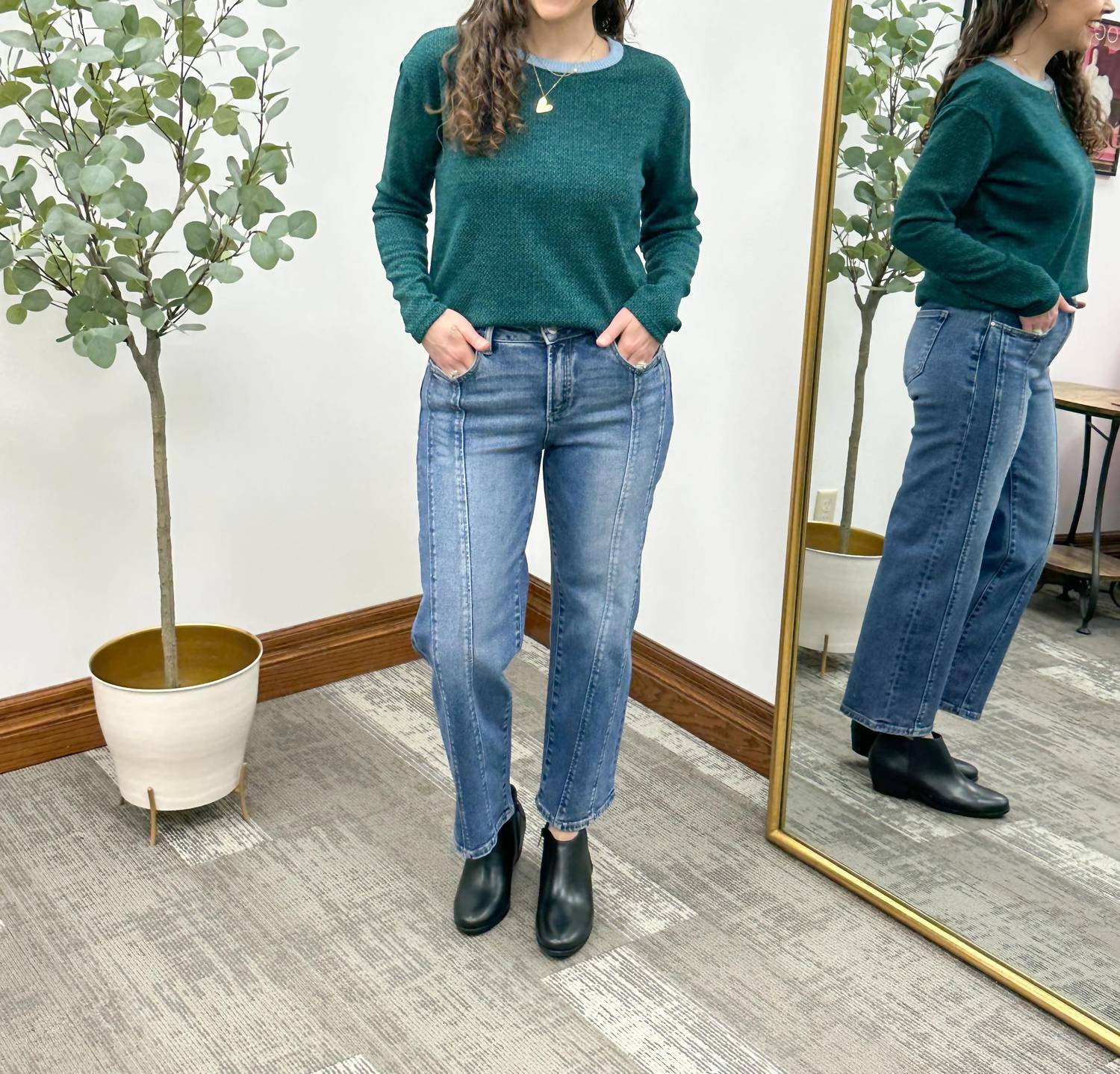 Gilli - Contrast Long Sleeve Top