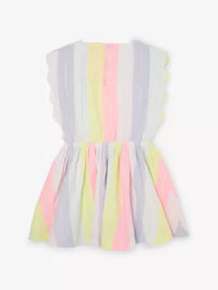 Billieblush - Girls Striped Scallop Hem Dress