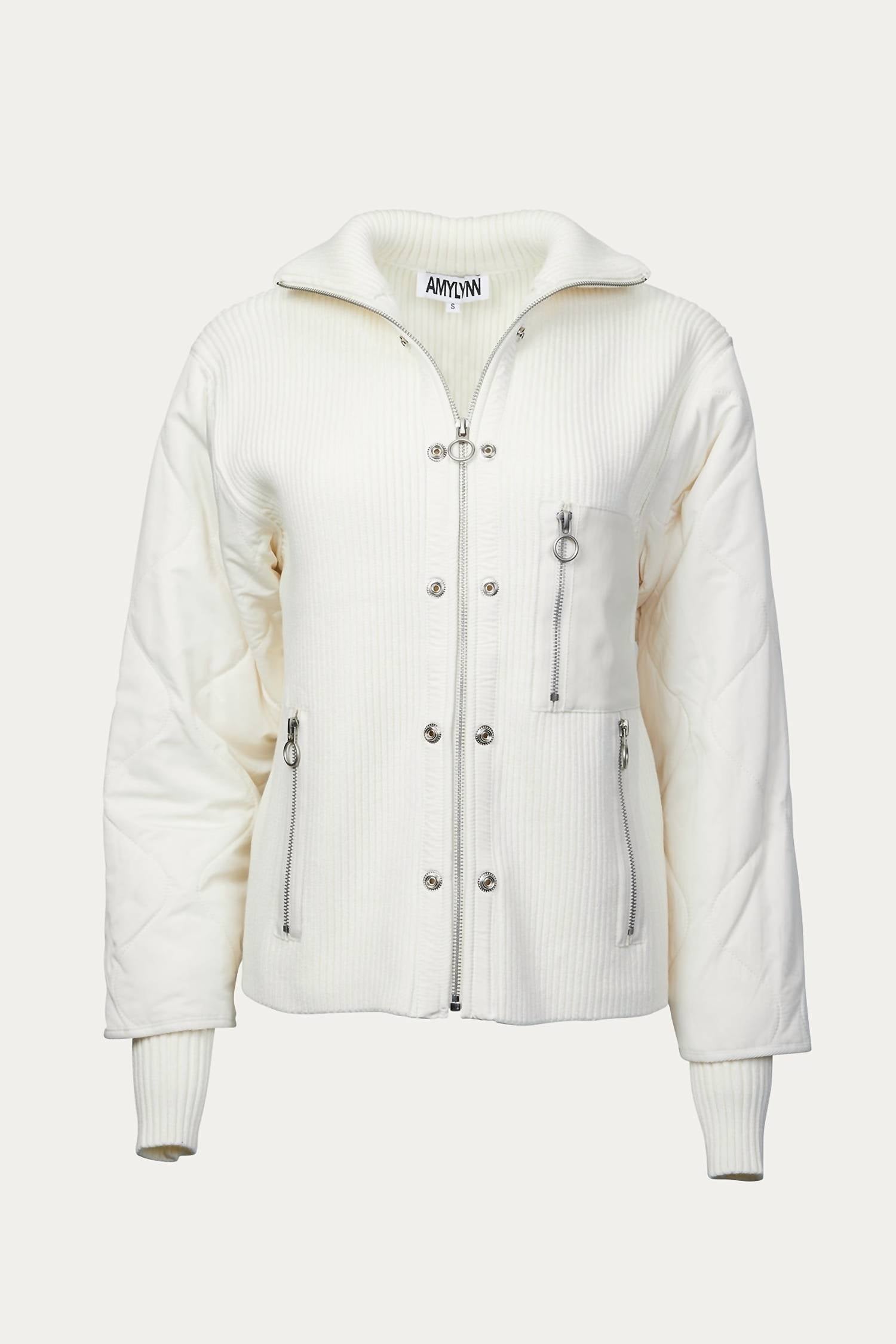ASH QUILTED PADDED REMOVABLE SHELL JACKET