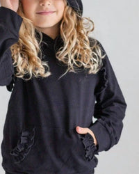 Adorable Sweetness - Girl's Ruffle Hoodie