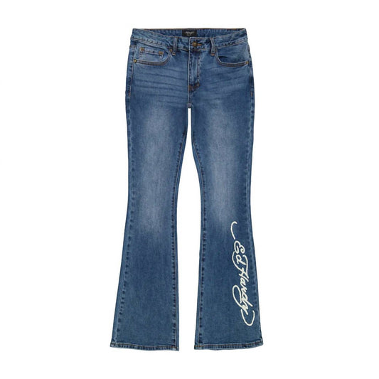 Ed Hardy - Women's Swallow Low Waist Bootcut Jeans