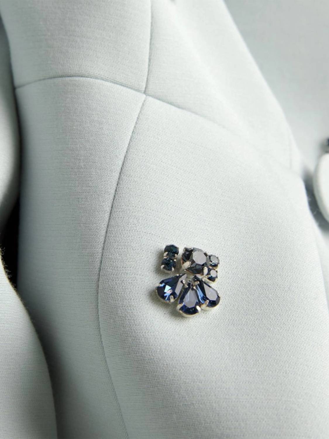 Huishan Zhang - Milo Crystal-embellishe Crepe Jacket