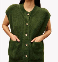 Frnch - Matcha Cardigan Vest