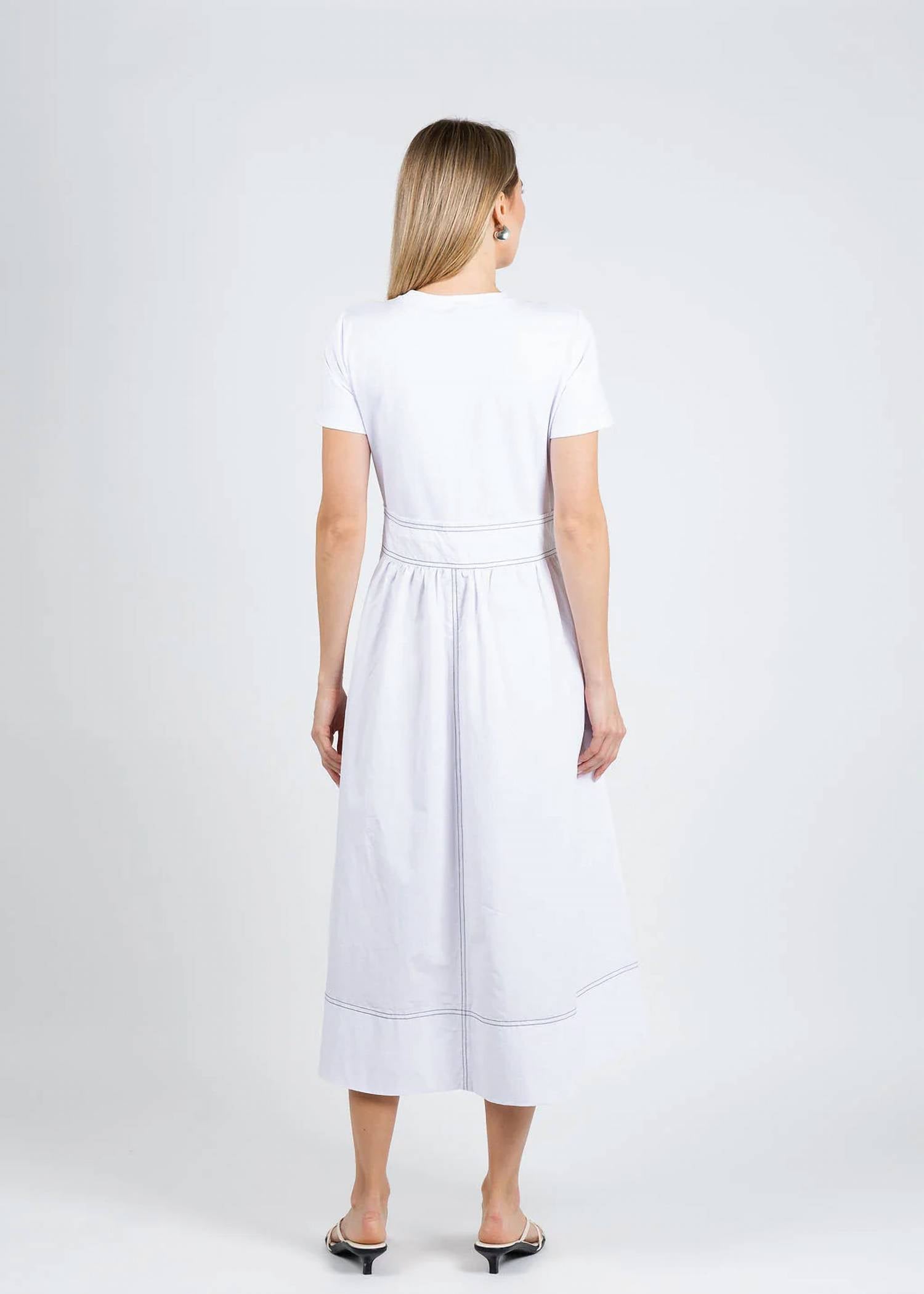 Elliott Lauren - Knit Woven Combo Dress