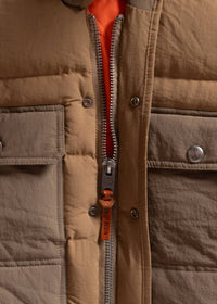 Iron & Resin Men's Maxwell Vest in beige - men's jacket - alternate view