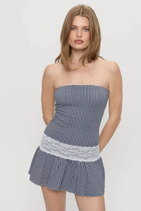 Frankies Bikinis - Mirage Gingham Mini Dress