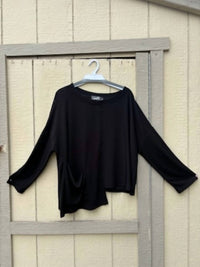 Sympli Women's True 3/4 Sleeve Tee in expresso - women's long sleeve top