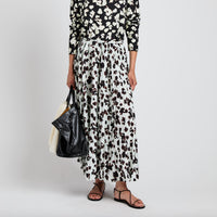 Proenza Schouler Runa Midi Skirt in acqua floral - women's skirt - alternate view