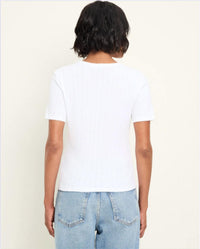Michael Stars - Cecile Pointelle Short Sleeve Crew Tee