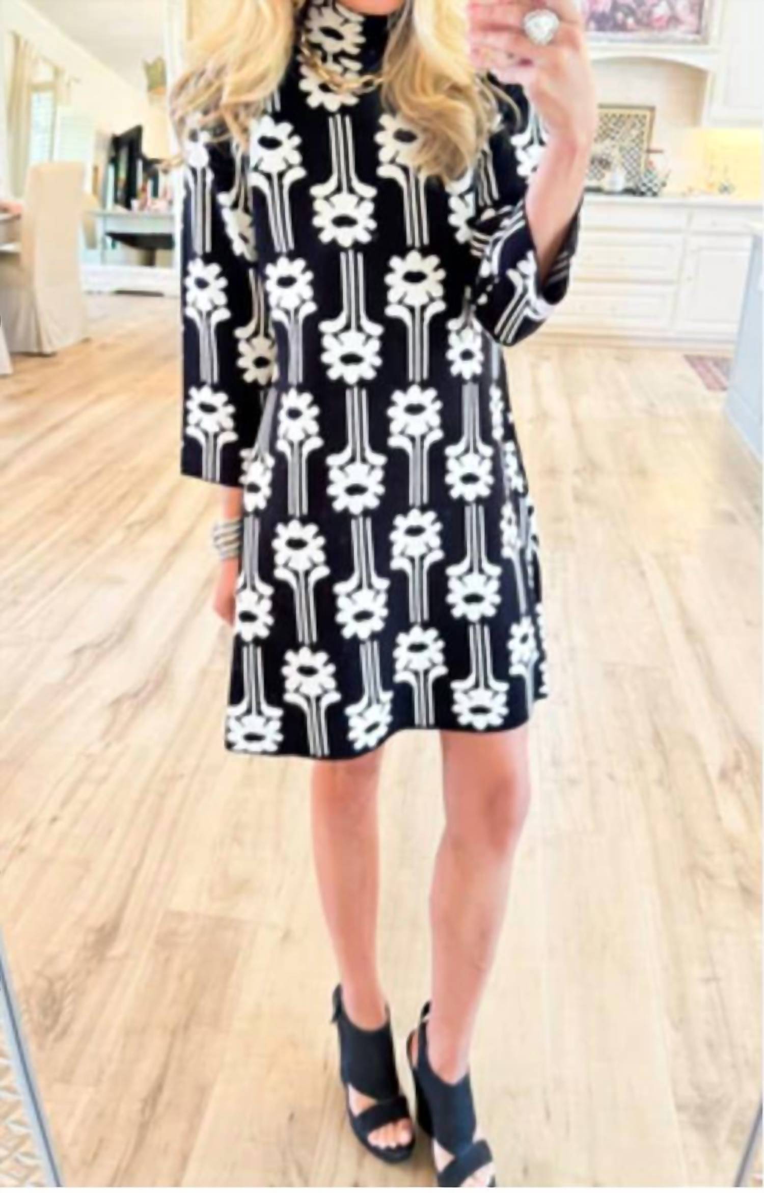 Ivy Jane - Power Flower Knit Mini Dress
