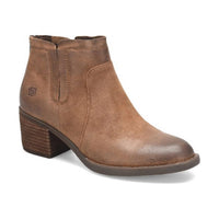 Born Women's Reece Block Heel Boots in light brown - women's shoe