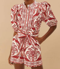 Farm Rio - Tropical Cameo Romper