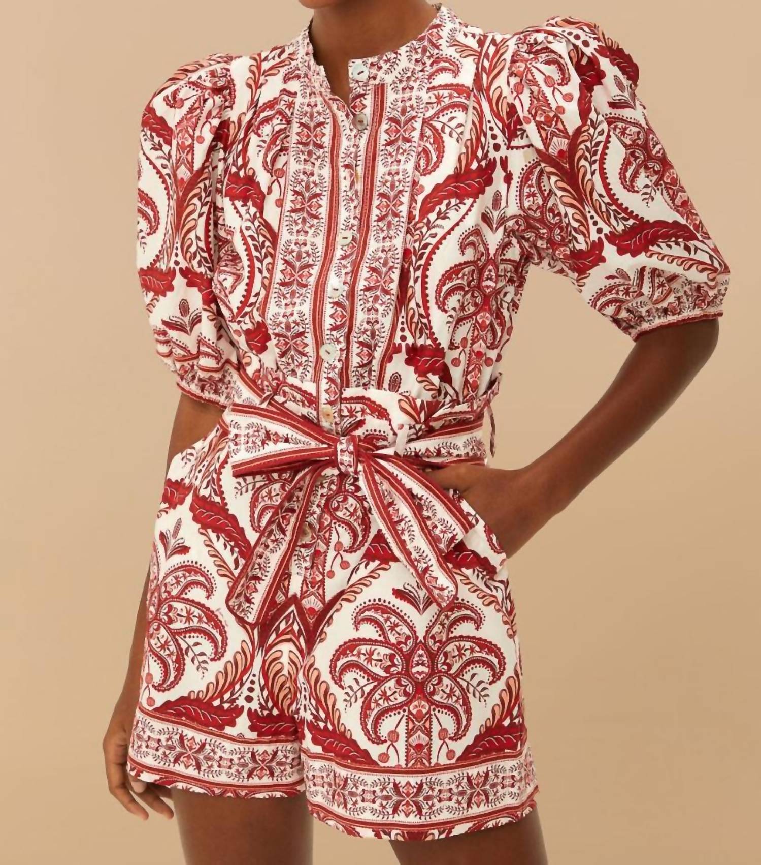 Farm Rio - Tropical Cameo Romper