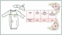 Adorable Sweetness - Baseball Baby Gown and Hat
