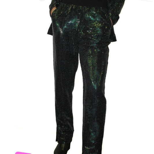 Emerald Glamour Cigarette Pant