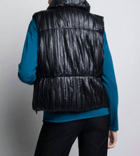 Picadilly - Pleated Polyurethane Puffer Vest