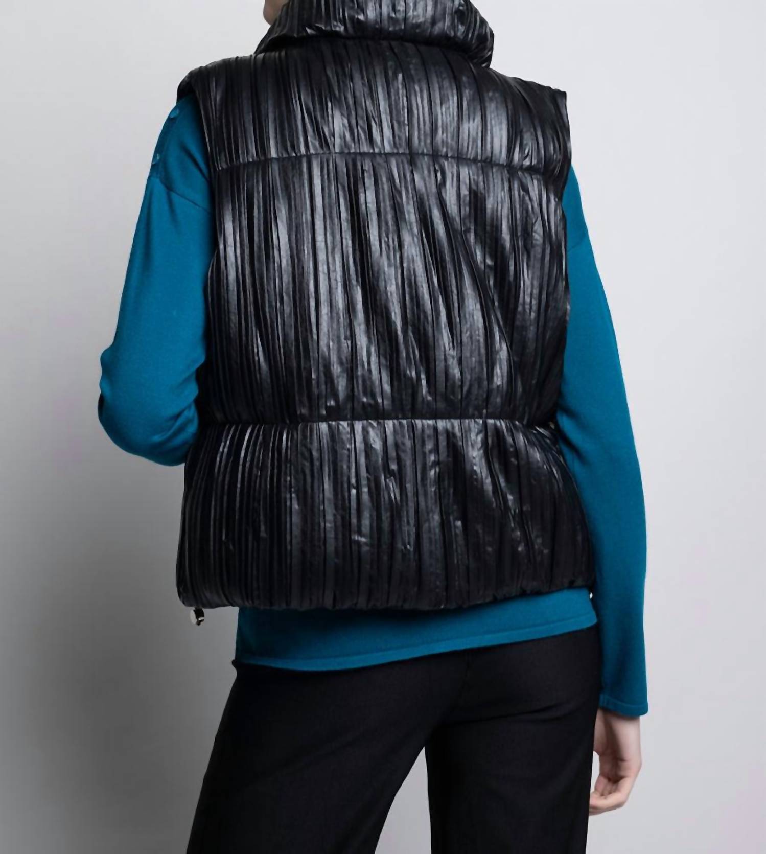 Picadilly - Pleated Polyurethane Puffer Vest