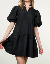Thml - Puff Sleeve V-neck Dress