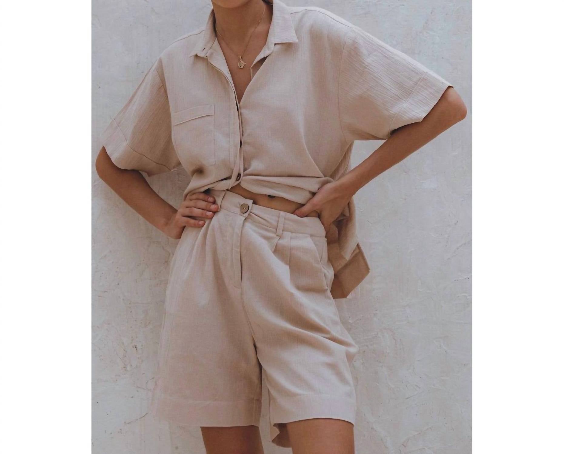 Bali Lane - Otis Short Sleeve Linen Shirt