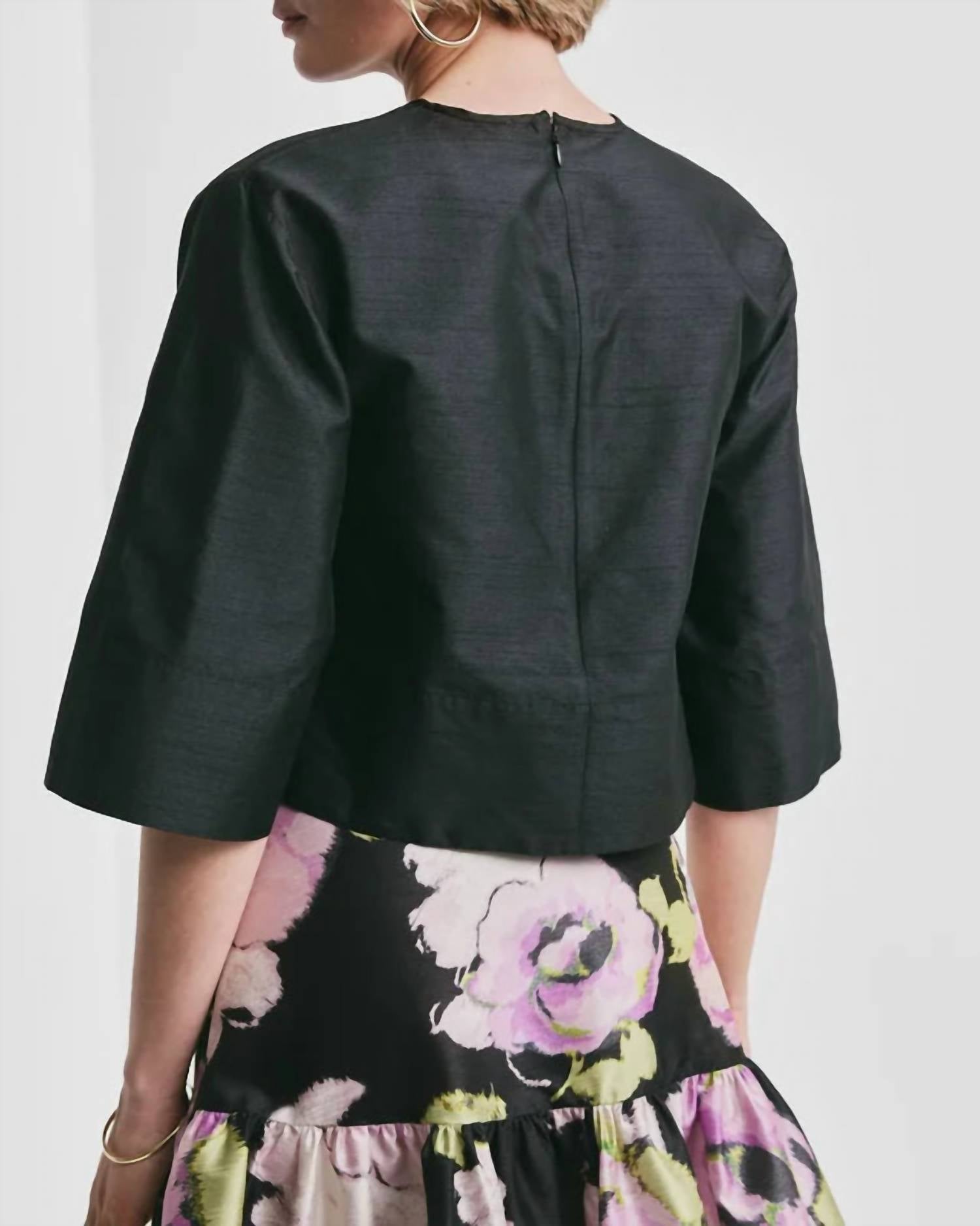 Bytimo - Taffeta Crew Neck Top