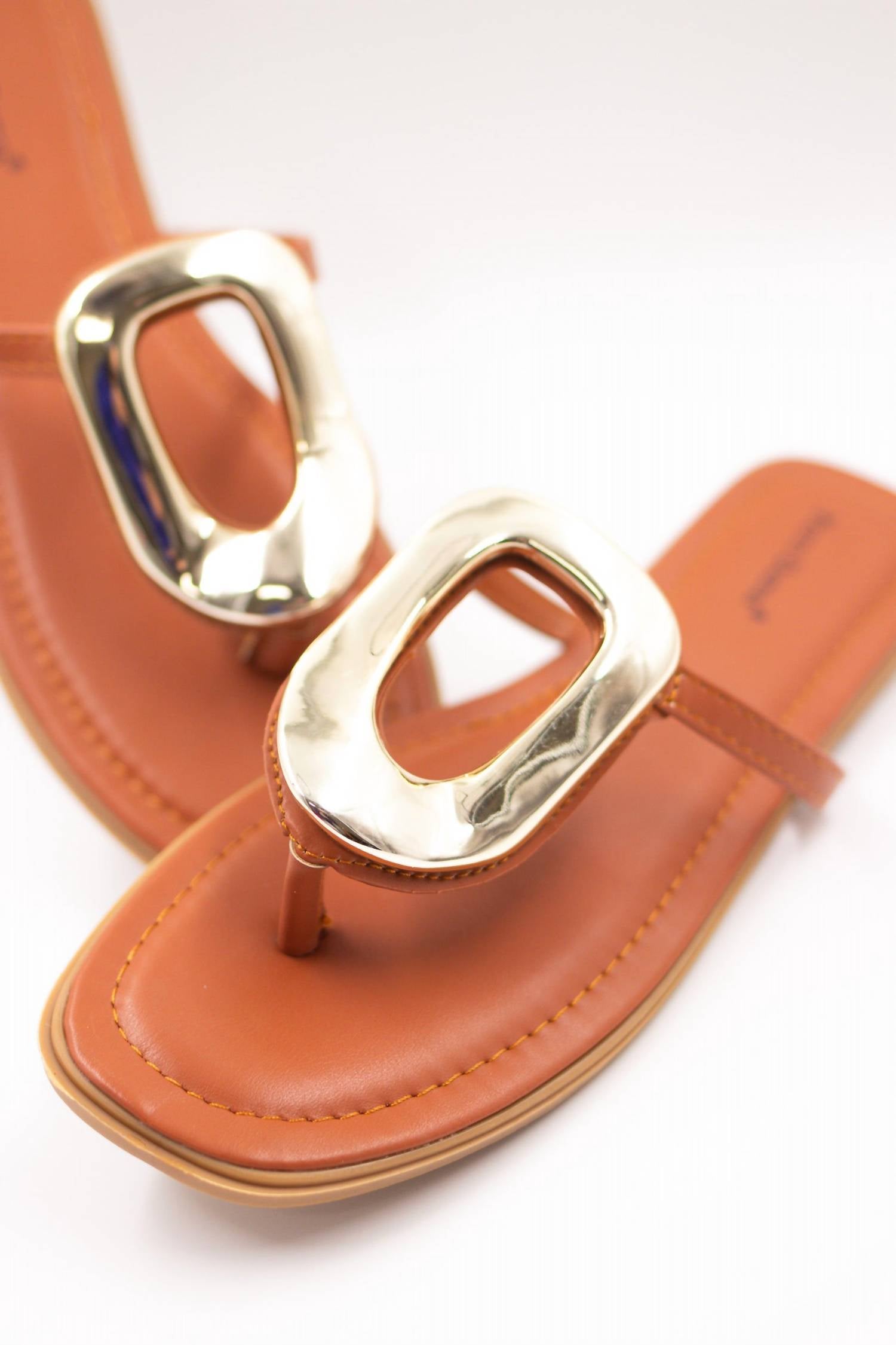 Pierre Dumas Women's Ring Me Up Sandal in orange 1 - women's sandal - detail view