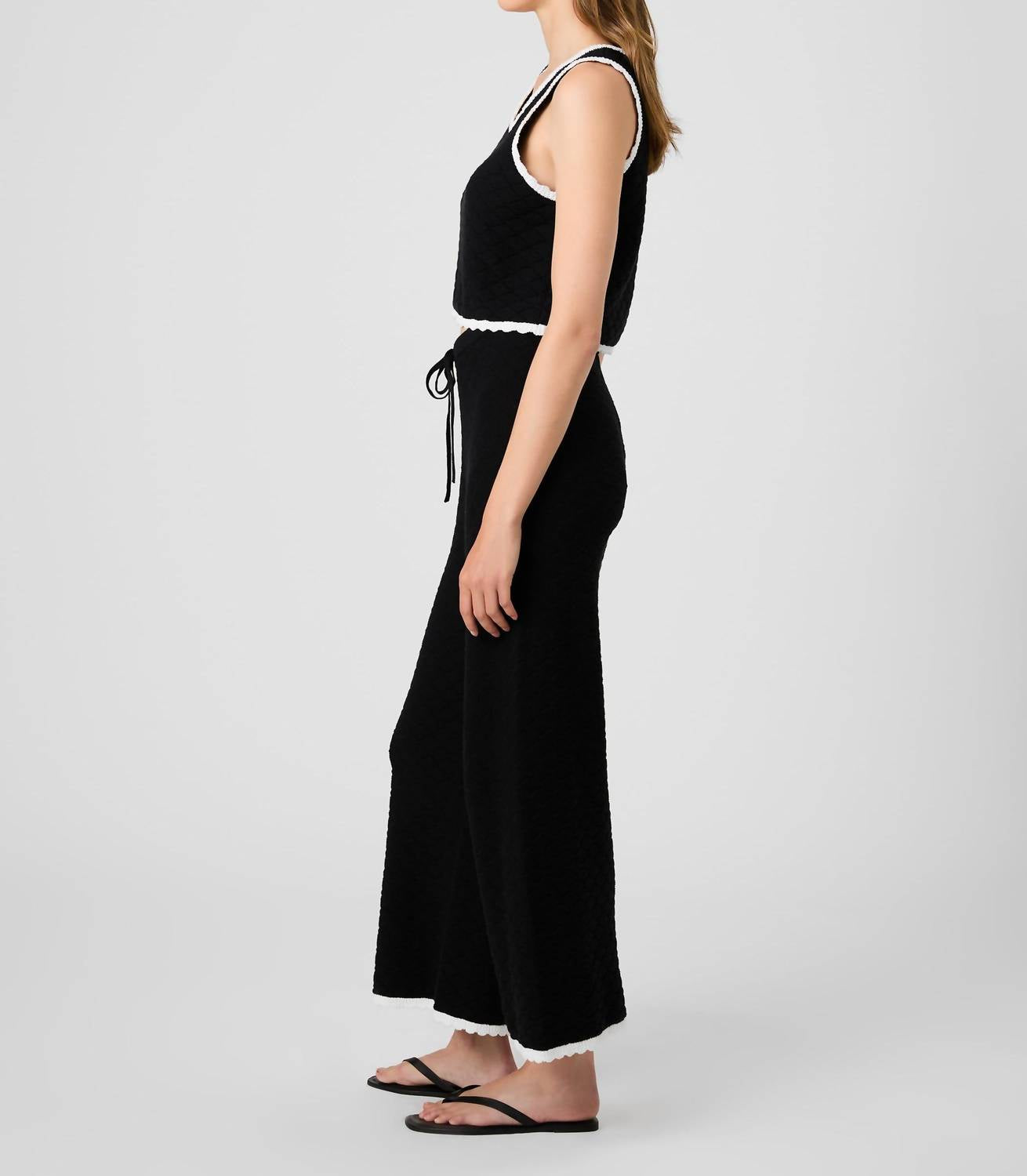 French Connection - Teddy Diamond Knit Pants