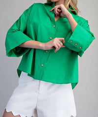 Ee:Some - Patty Pleat Back Blouse