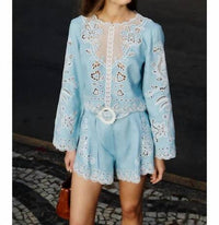 Farm Rio - Romantic Richelieu Shorts