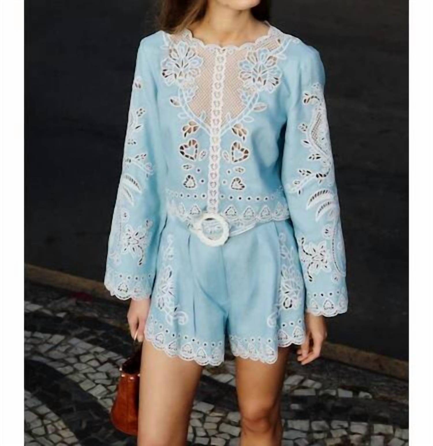 Farm Rio - Romantic Richelieu Shorts