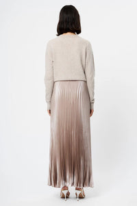 French Connection - Women's Marielle Metallic Satin Maxi Skirt