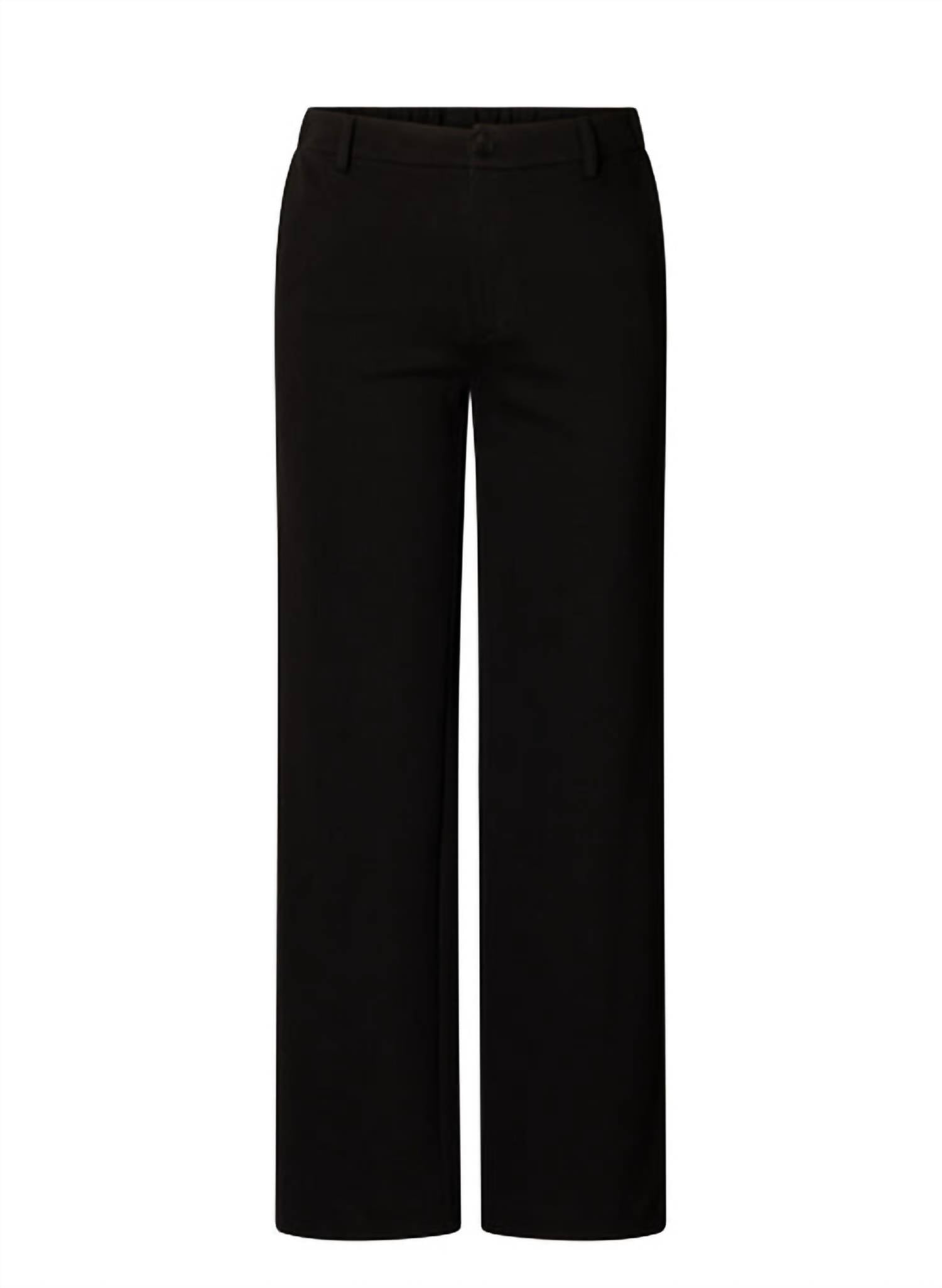 yest Belinda Straight Leg Trouser in black - women's pants - view 5