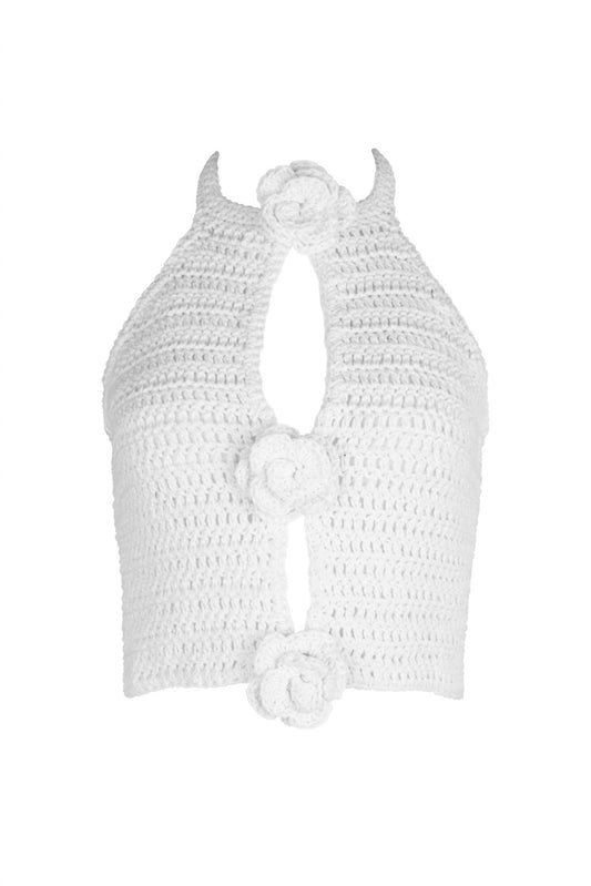 Soah - Women's Paris Crochet Halter Top