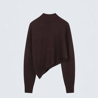 Time - Asymmetrical Cashmere Knit Top