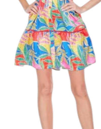 Joy Joy - Ferns Pocket Tiered Shirt Dress