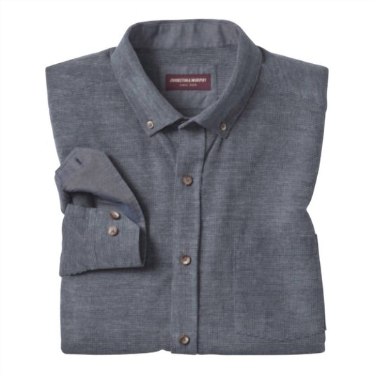 Johnston & Murphy - Men's Corduroy Long Sleeve Shirt