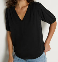 Nation Ltd - Edie Shirred Shoulder Top