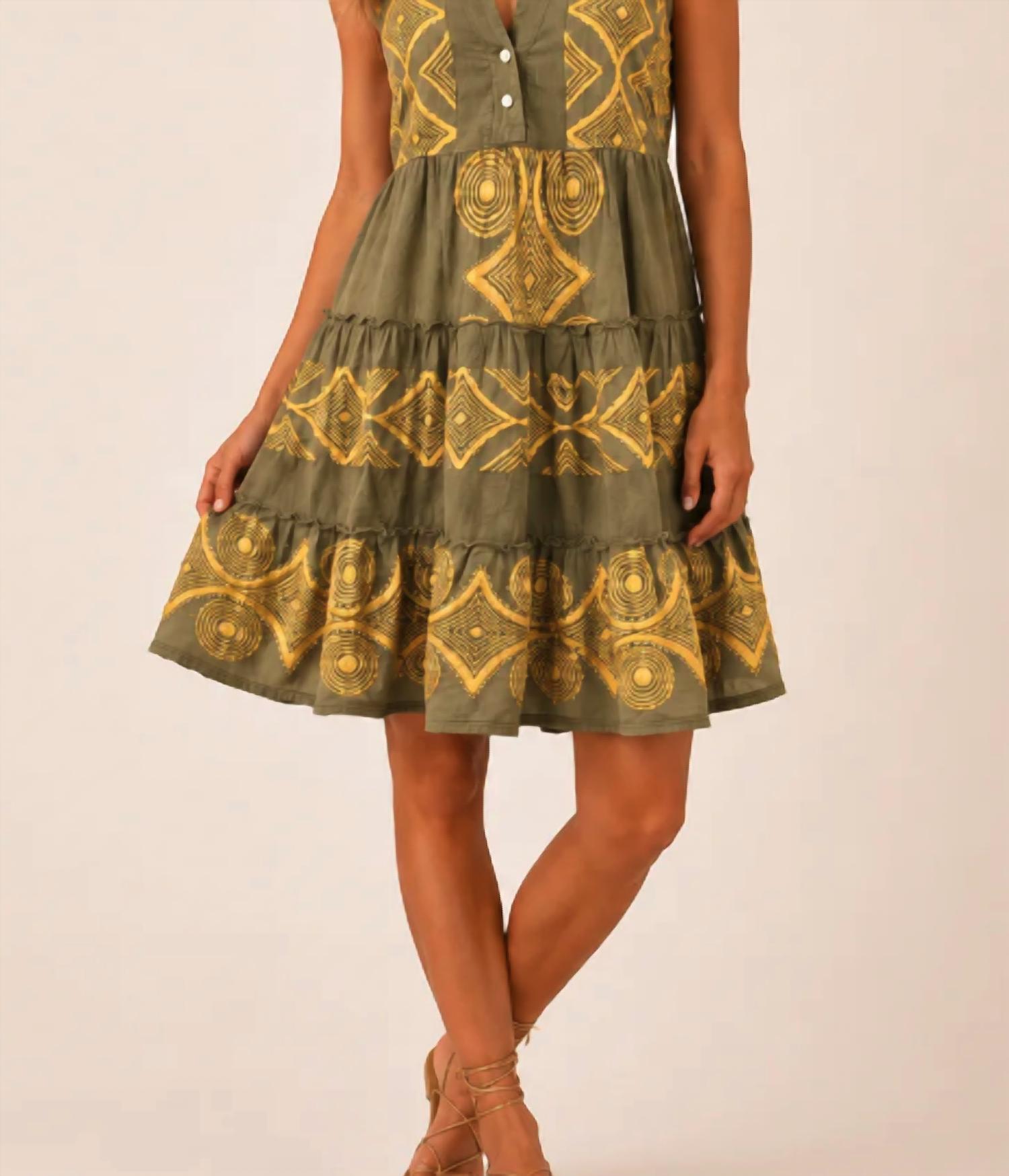 Mystery Resort - Seabreeze Embroidered Mini Dress