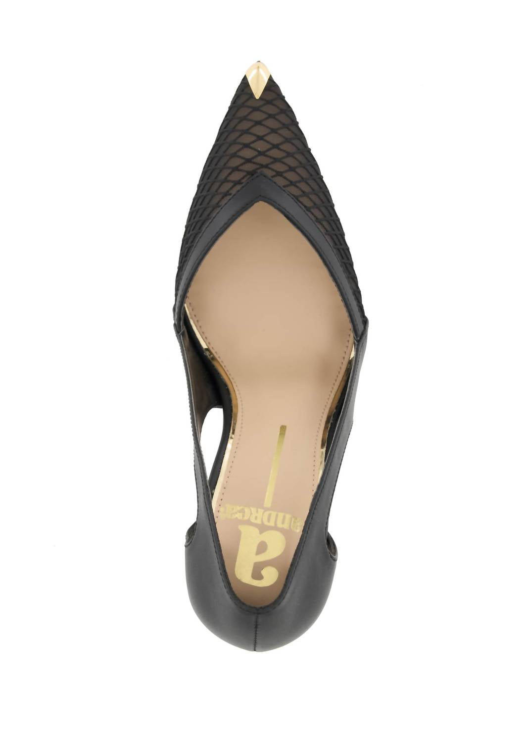 Andrea Women's Pointed Toe Pump in black - women's heels - alternate view